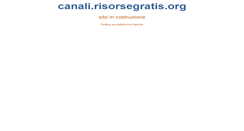 Desktop Screenshot of canali.risorsegratis.org